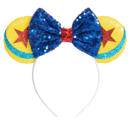CHuangQi front view headband showing ears and bow, stylish party accessory