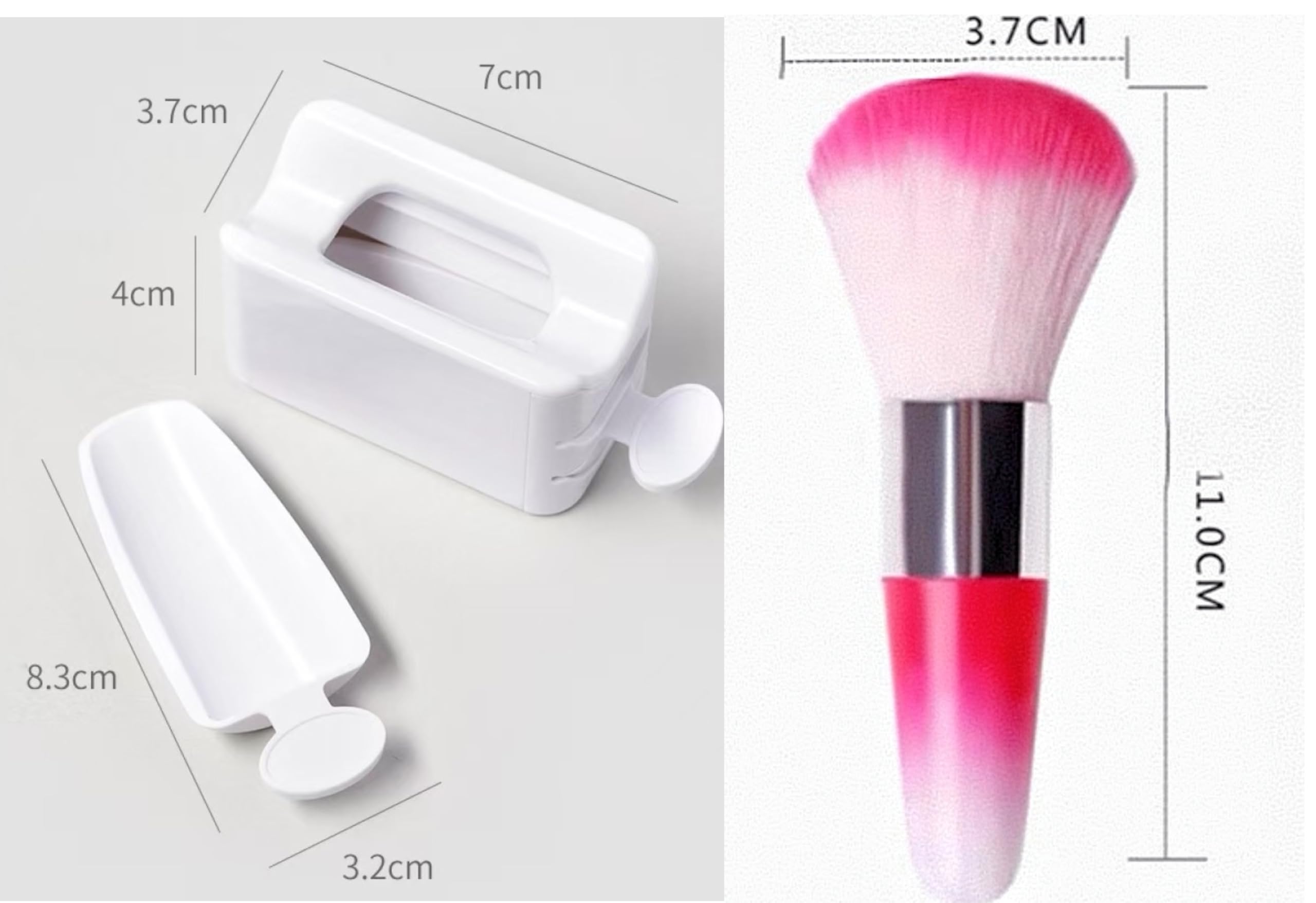 chunmeng drawer collecting powder demonstrates containment and less mess benefit