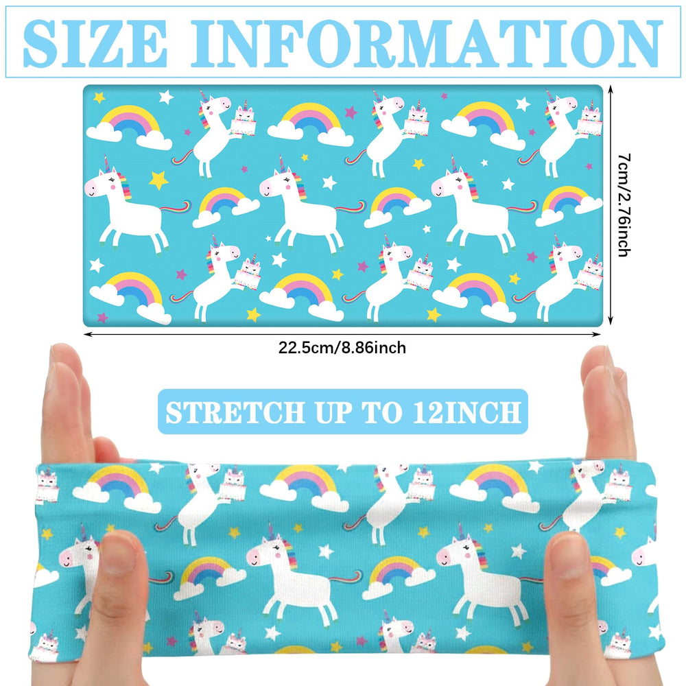 Chunyin close-up of unicorn print on soft fabric, shows comfortable breathable texture