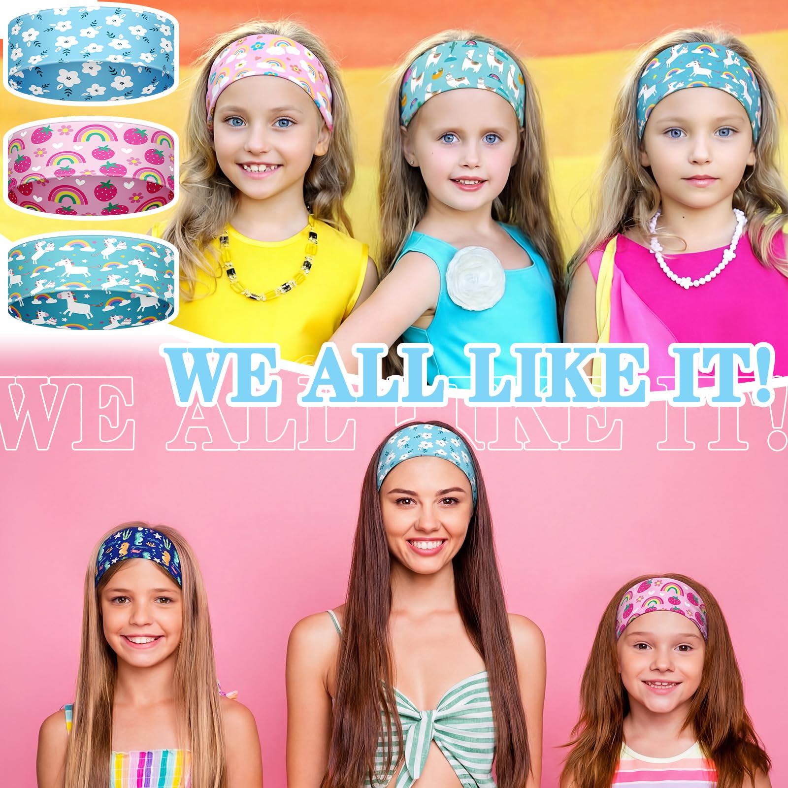 Chunyin three colors laid flat, highlights pink dark blue light blue variety