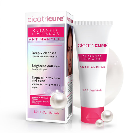 Cicatricure front packaging showing bottle and branding for easy identification