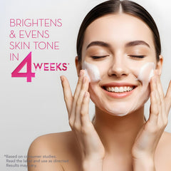 Cicatricure pump dispensing cleanser texture demonstrating smooth application benefits