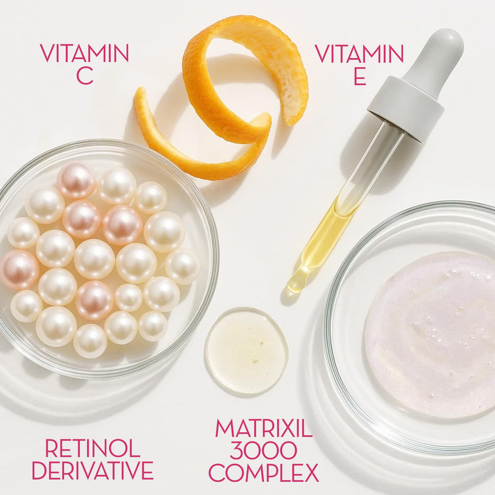 Product label highlighting Cicatricure active ingredients and antioxidant benefit
