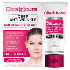 Cicatricure jar front view showing packaging and quick wrinkle benefit