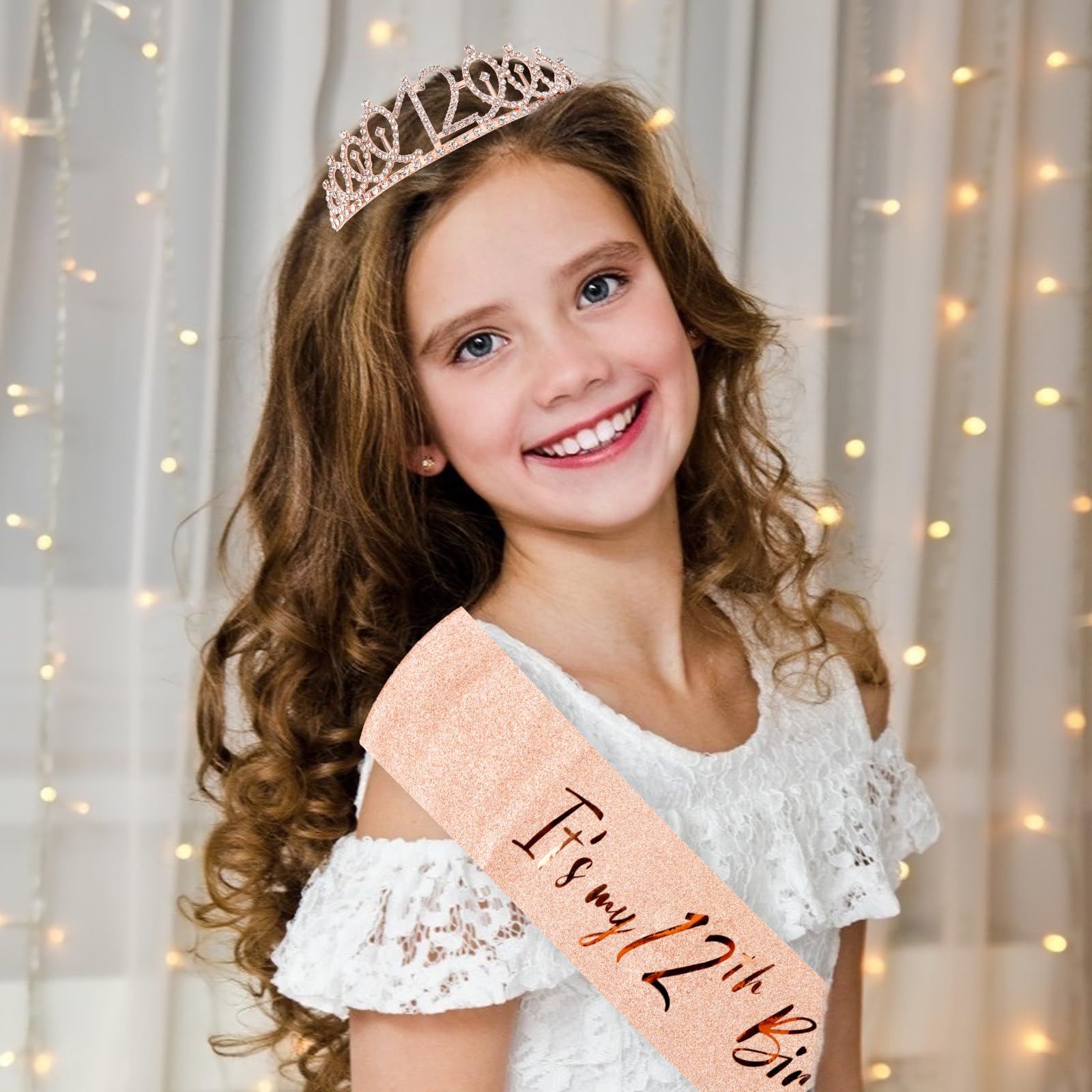 CIEHER close-up of rhinestone tiara detail highlighting sparkle and elegant finish