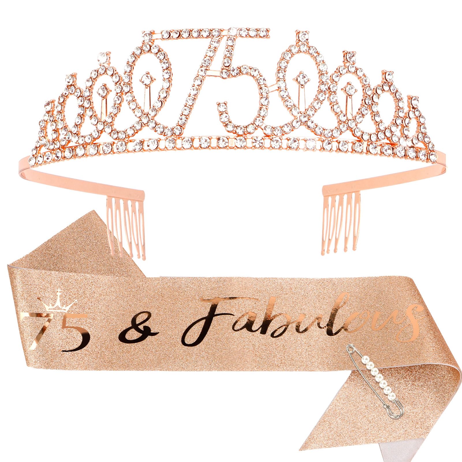 CIEHER crown front display showing rose gold sparkle and regal look