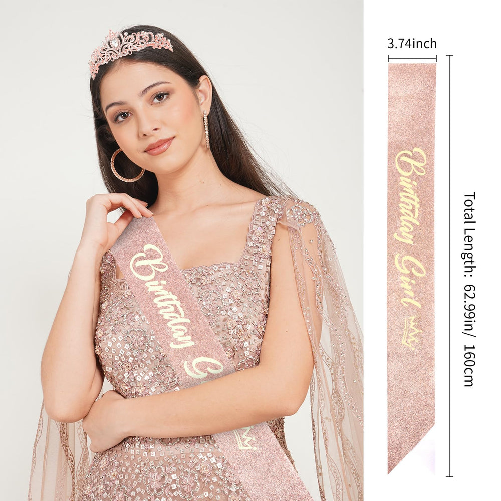 CIEHER crown on model in party setting showcasing confident celebrant look