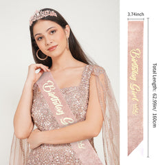 CIEHER crown on model in party setting showcasing confident celebrant look