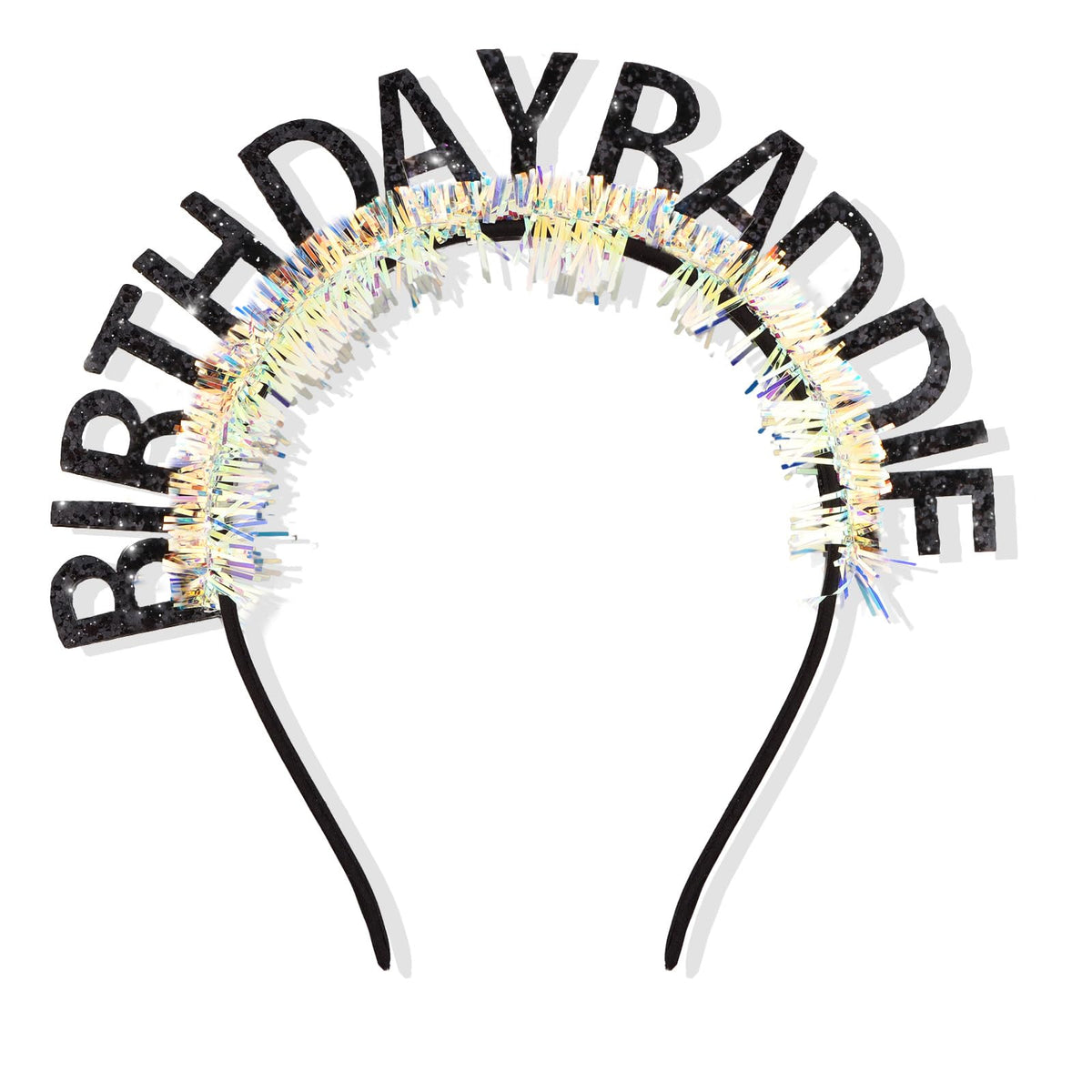 CIEHER front view birthday crown highlighting sparkle and shape