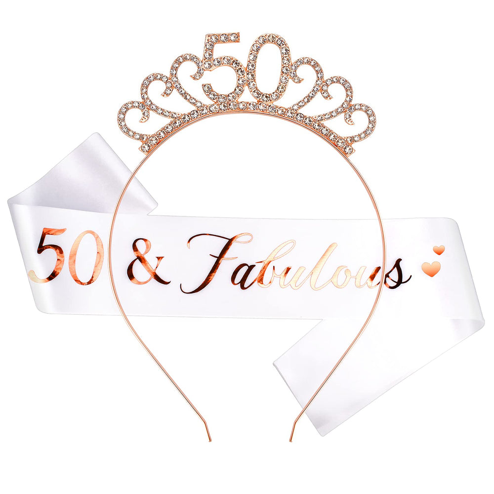 CIEHER sash and tiara front view showing celebration look and photo-ready style