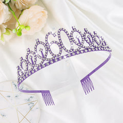 CIEHER full-length purple satin sash with gold hot-stamped '60 & Fabulous' lettering