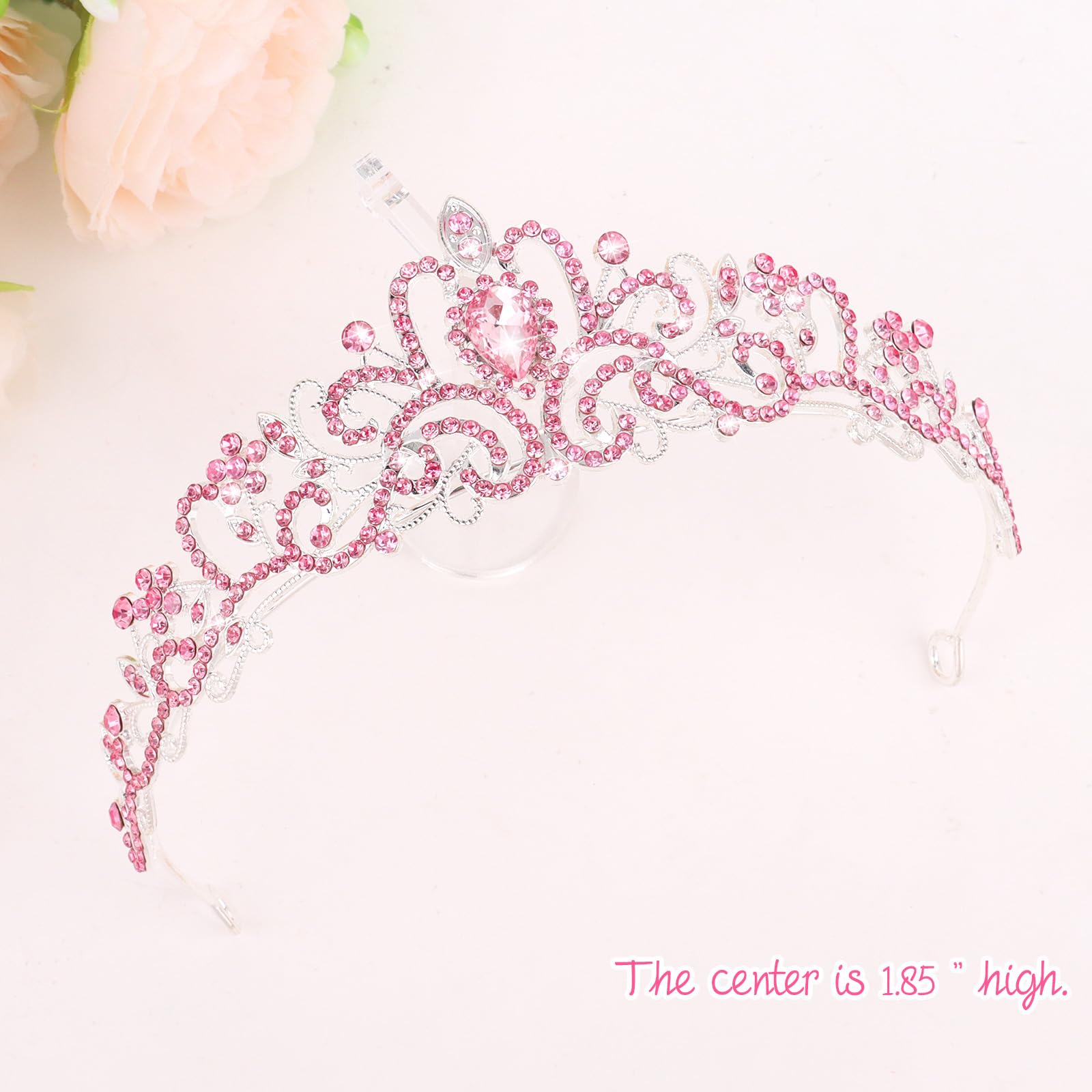 CIEHER full-length pink sash showcasing glitter fabric and aurora lettering