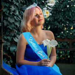 CIEHER sash lettering detail showing iridescent text for photos