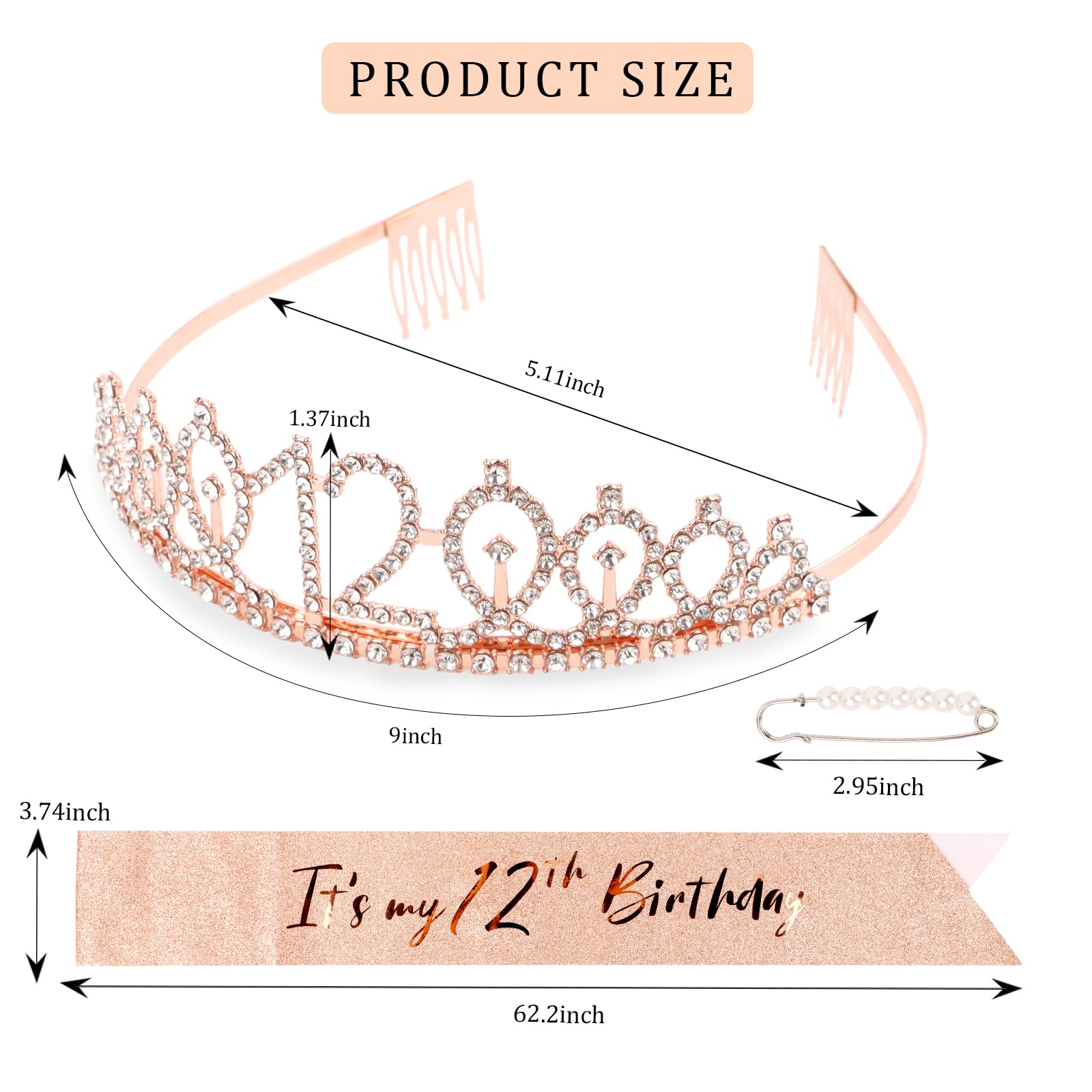 CIEHER tiara comb attachment side view demonstrating secure grip for comfort