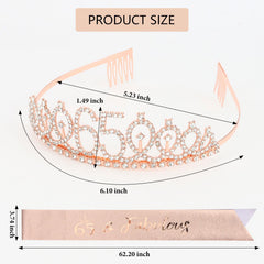 CIEHER tiara placed in hair showing scale and secure comb fit