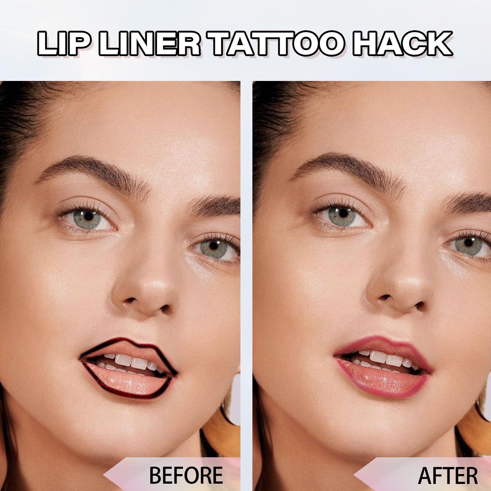 Cilrofelr applicator tip close-up displaying precise applicator for sharp lip lines