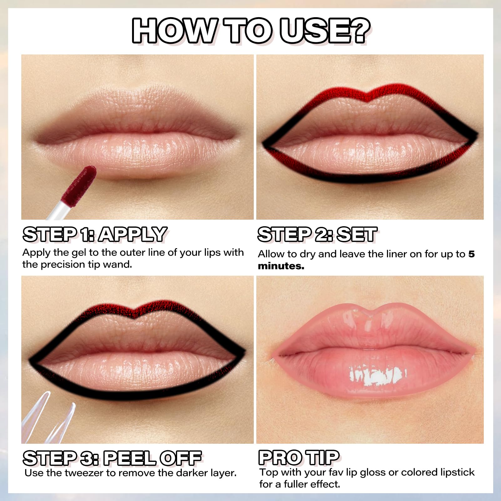 Cilrofelr N‑Nude Pink on lips for natural matte enhancement