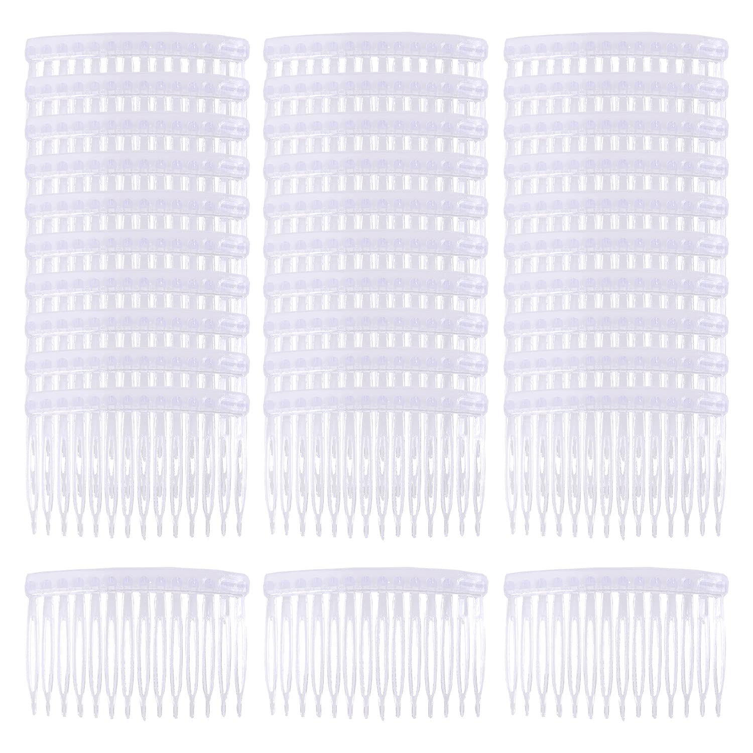 Cinaci clear side combs front package showing quantity and colors for bulk styling