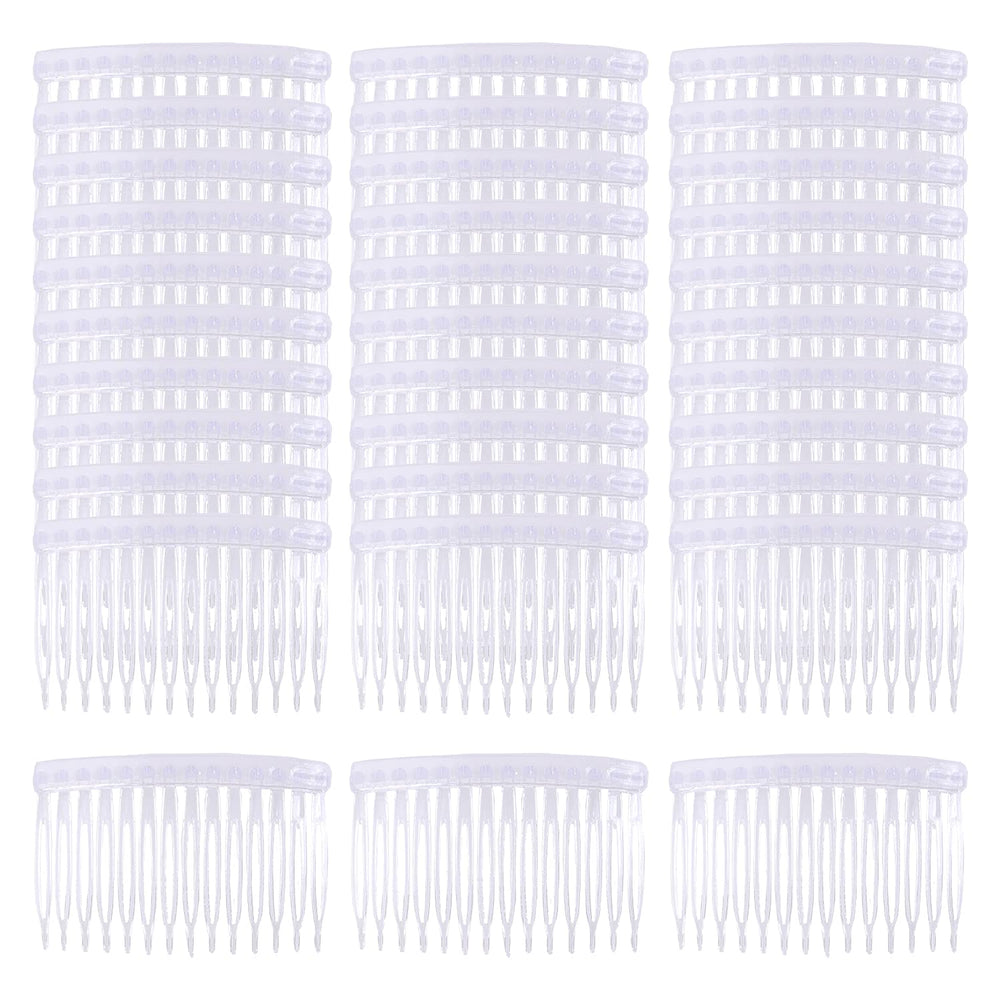Cinaci clear side combs front package showing quantity and colors for bulk styling