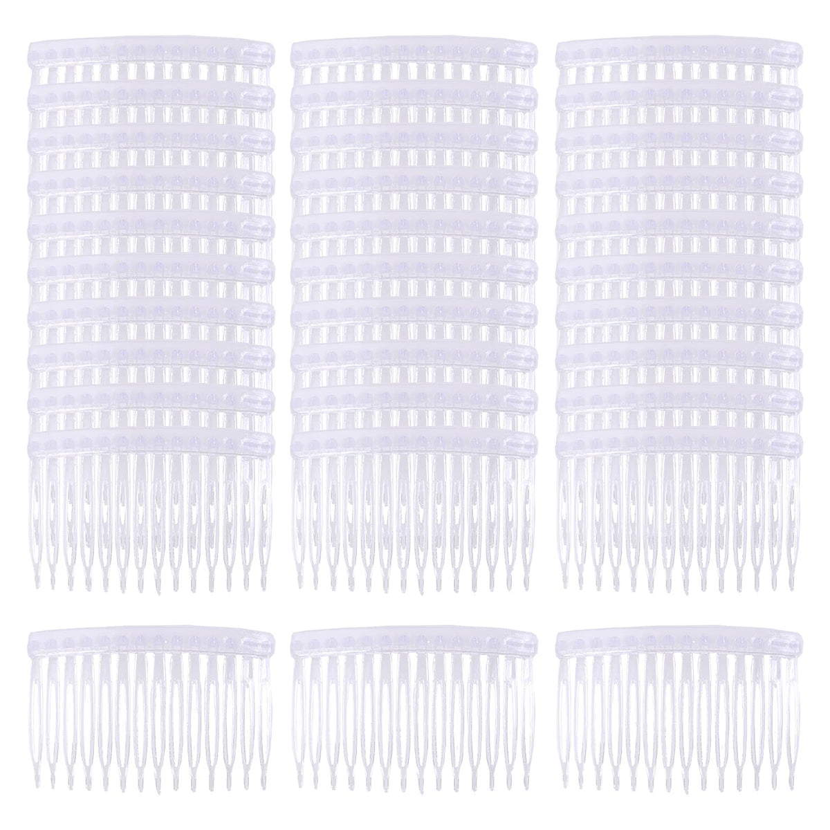 Cinaci clear side combs front package showing quantity and colors for bulk styling