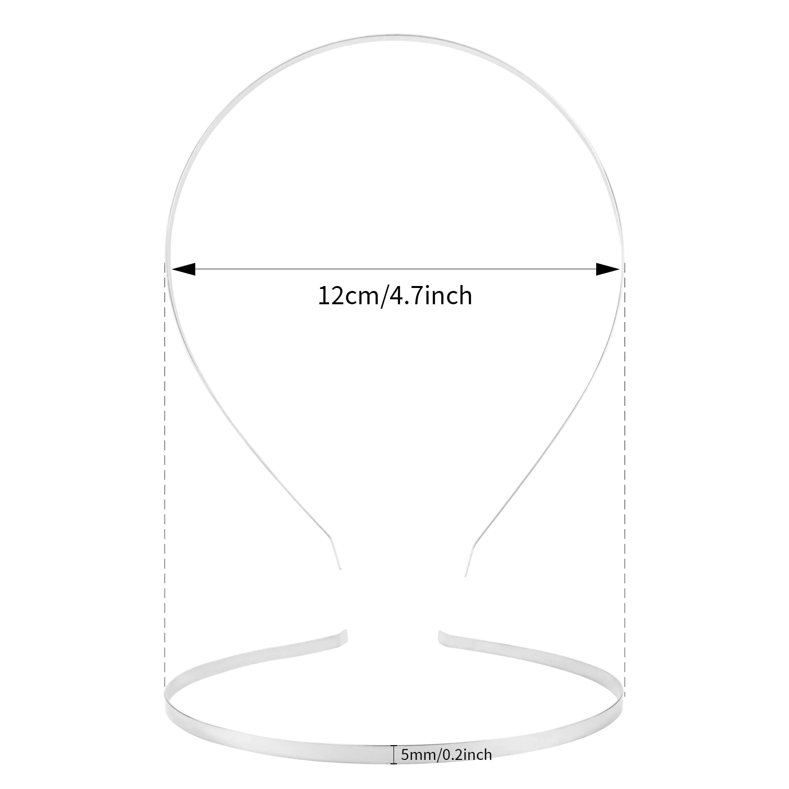 Cinaci detailed view of bent rounded ends preventing hair snagging and discomfort