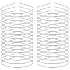Cinaci silver headbands front packaging showing 30-piece set and neat arrangement