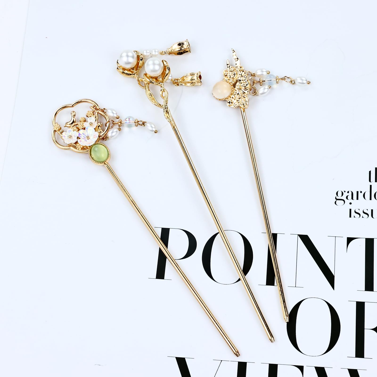 Cinaci hair sticks styled with Hanfu outfit showing cultural pairing benefit: traditional elegance