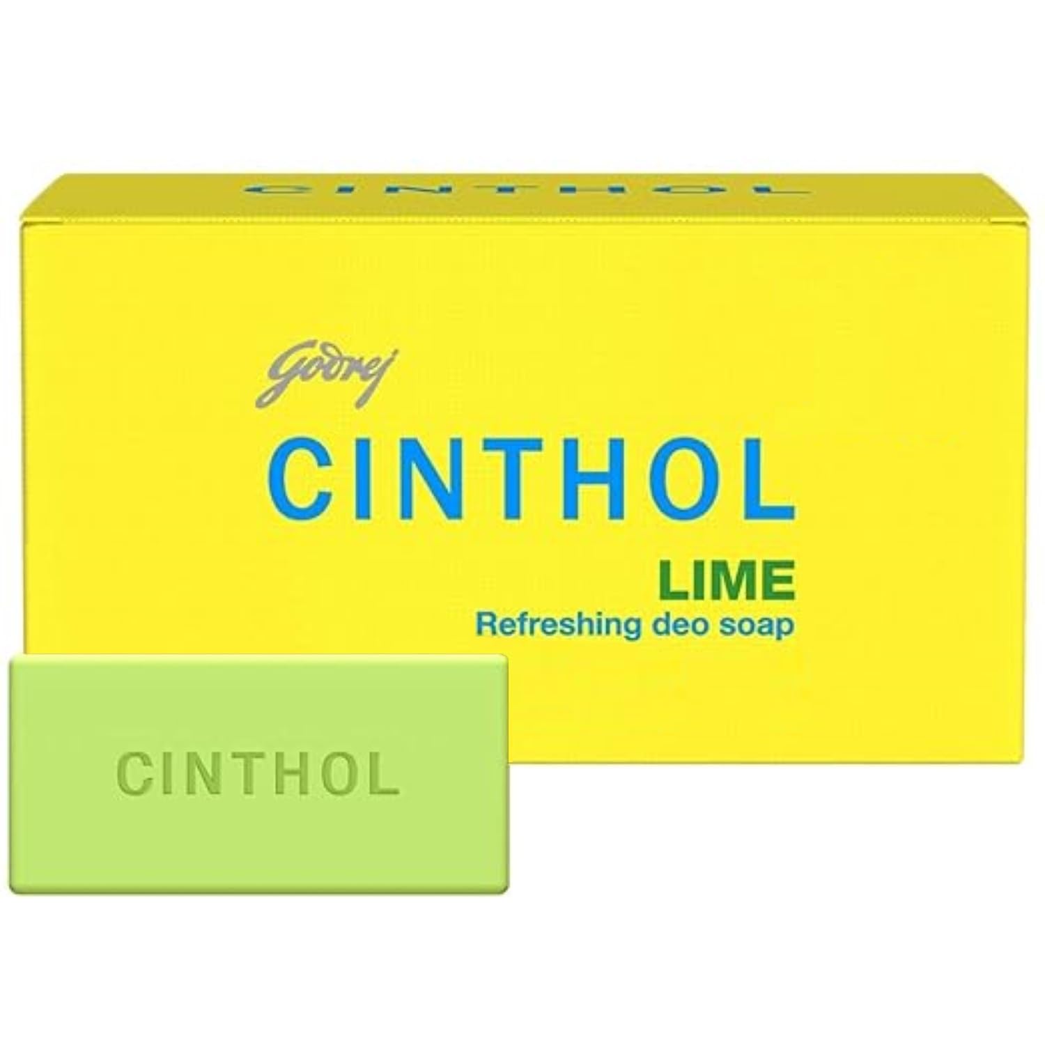 Cinthol lime soap front packaging shows brand and pack of four, convenient storage