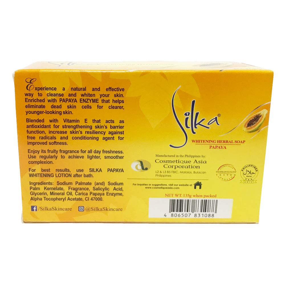 Circa siruka Papaya Soap in bathroom use demonstrating easy lather and refreshed skin