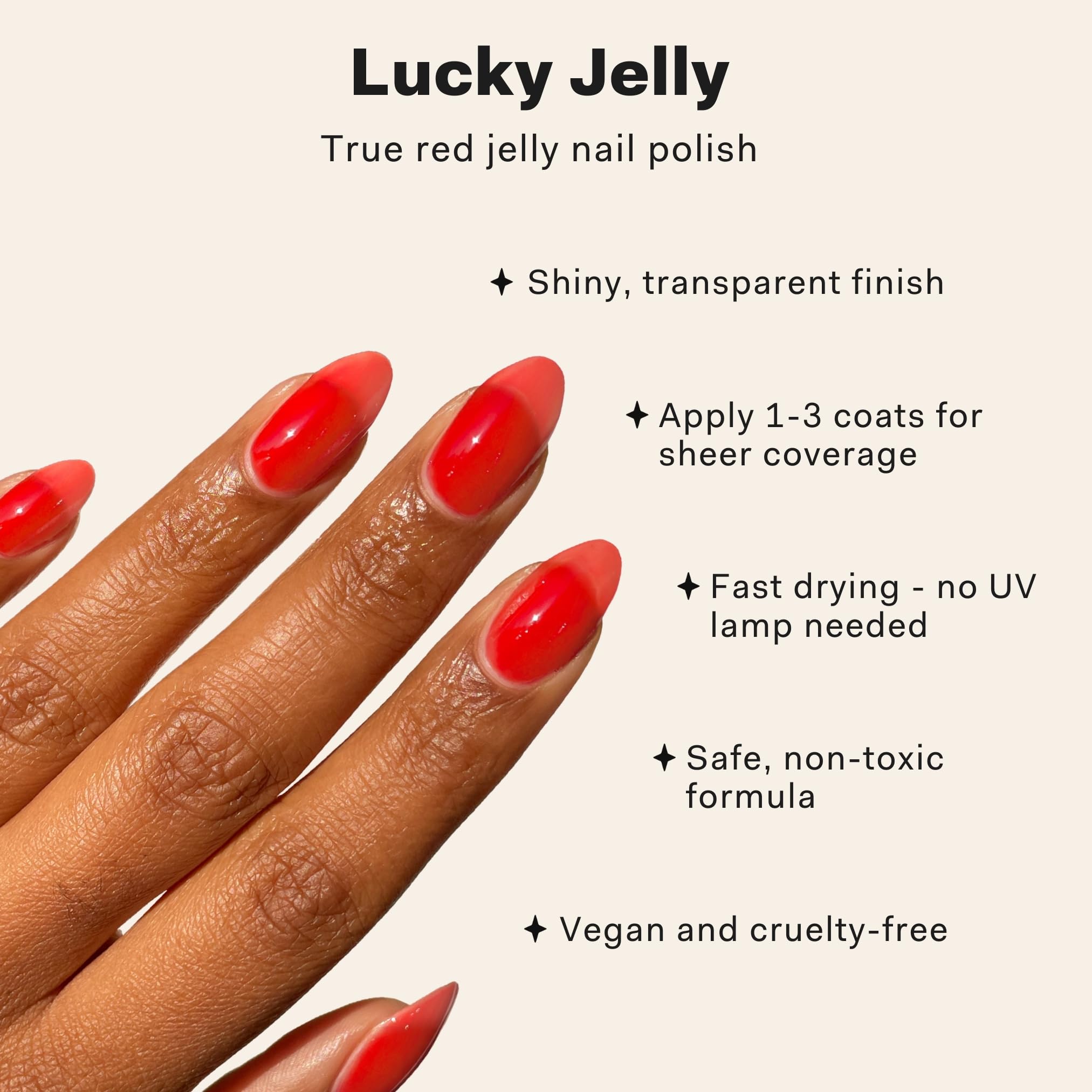 Cirque Colors brush stroke of Lucky Jelly illustrating smooth, streak-free application