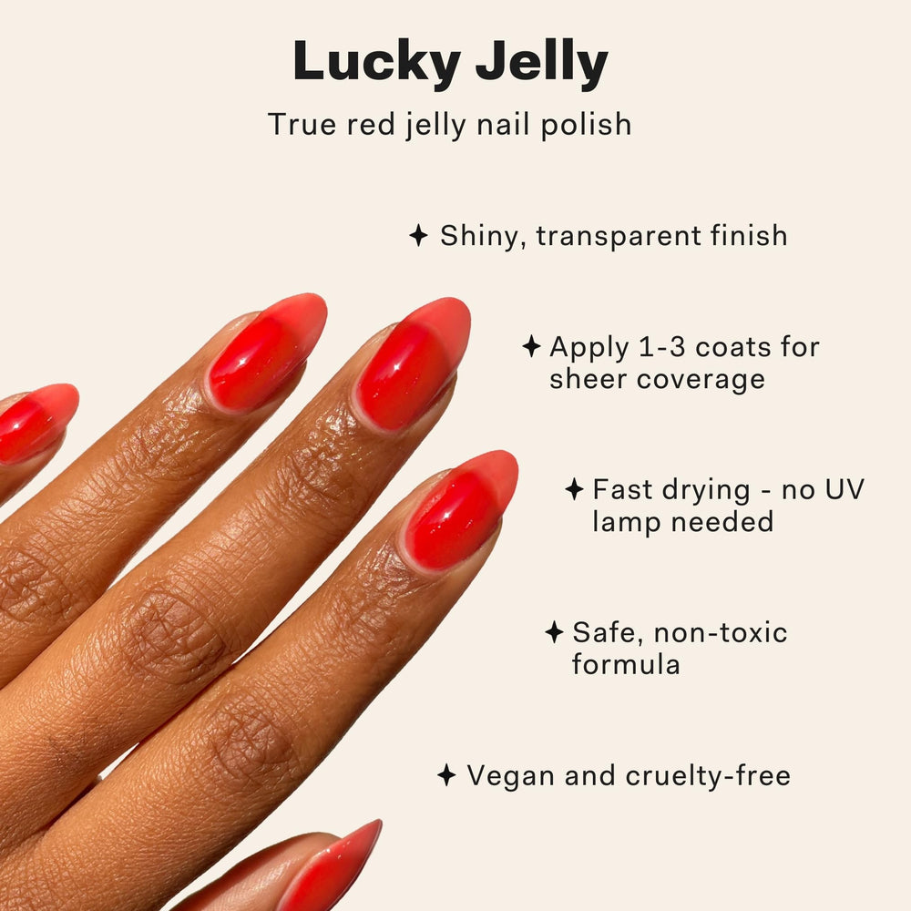 Cirque Colors brush stroke of Lucky Jelly illustrating smooth, streak-free application