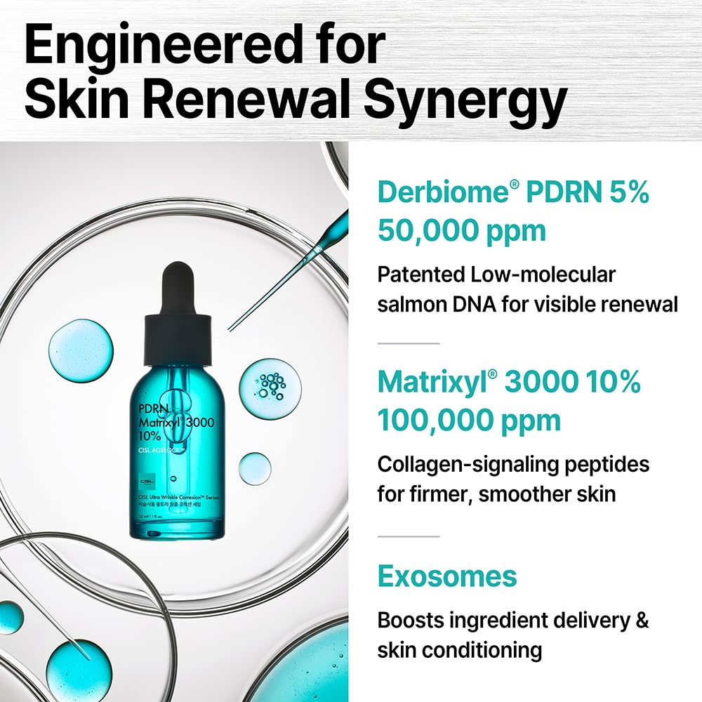 CISL SEOUL ingredient label with PDRN and Matrixyl concentrations for transparency