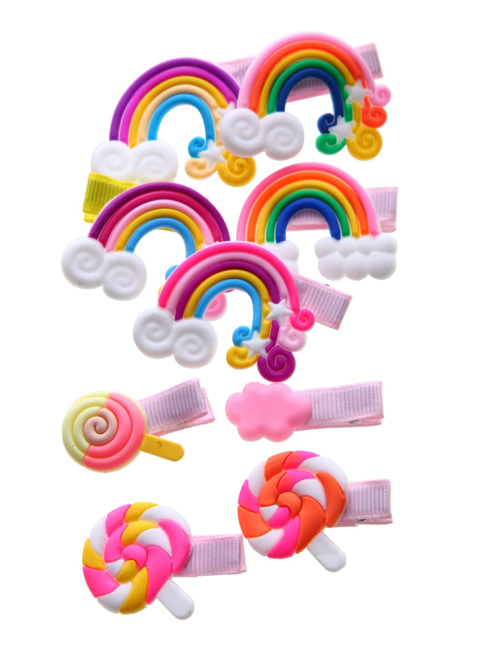 CISMARK assorted clips and barrettes laid out to display variety and color choices