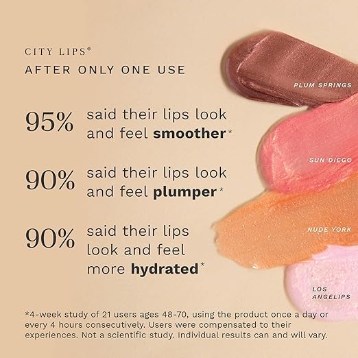 City Beauty City Lips with jojoba and ylang ylang oils conveying soothing hydration
