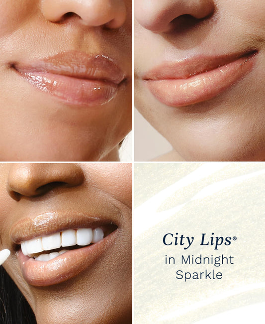 City Beauty applicator wand displays soft doe-tip applicator for precise, streak-free gloss application