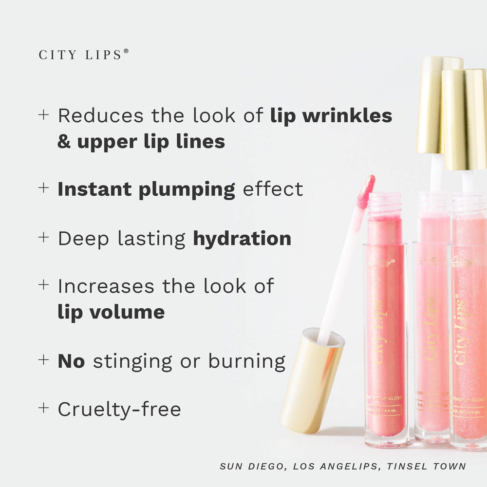 City Beauty ingredients panel image emphasizes hyaluronic acid, oligopeptides, and botanical oils for hydration