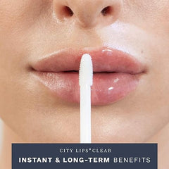 City Beauty City Lips ingredient focus with hyaluronic acid spheres and peptide benefits
