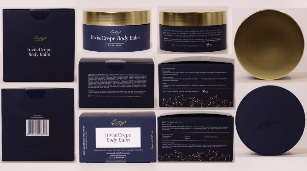 City Beauty jar next to coin showing product size and travel-friendly convenience