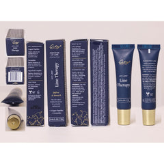City Beauty lifestyle image of woman applying cream for refined lip definition