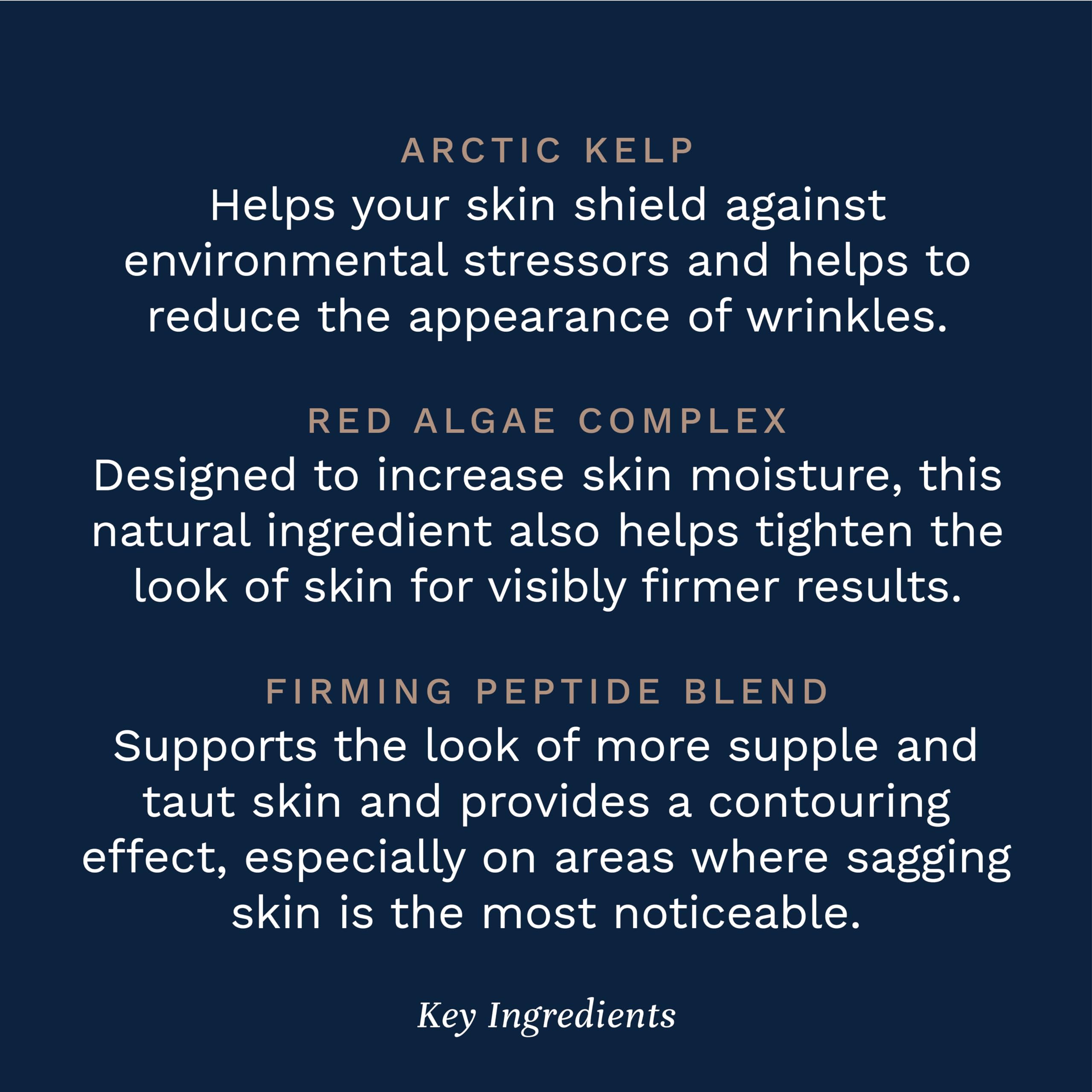 City Beauty red algae and arctic kelp ingredients highlighting nourishing benefits