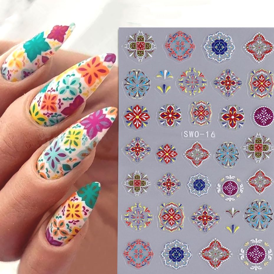 CJDLTS stickers applied on nails demonstrating quick DIY manicure and polished look