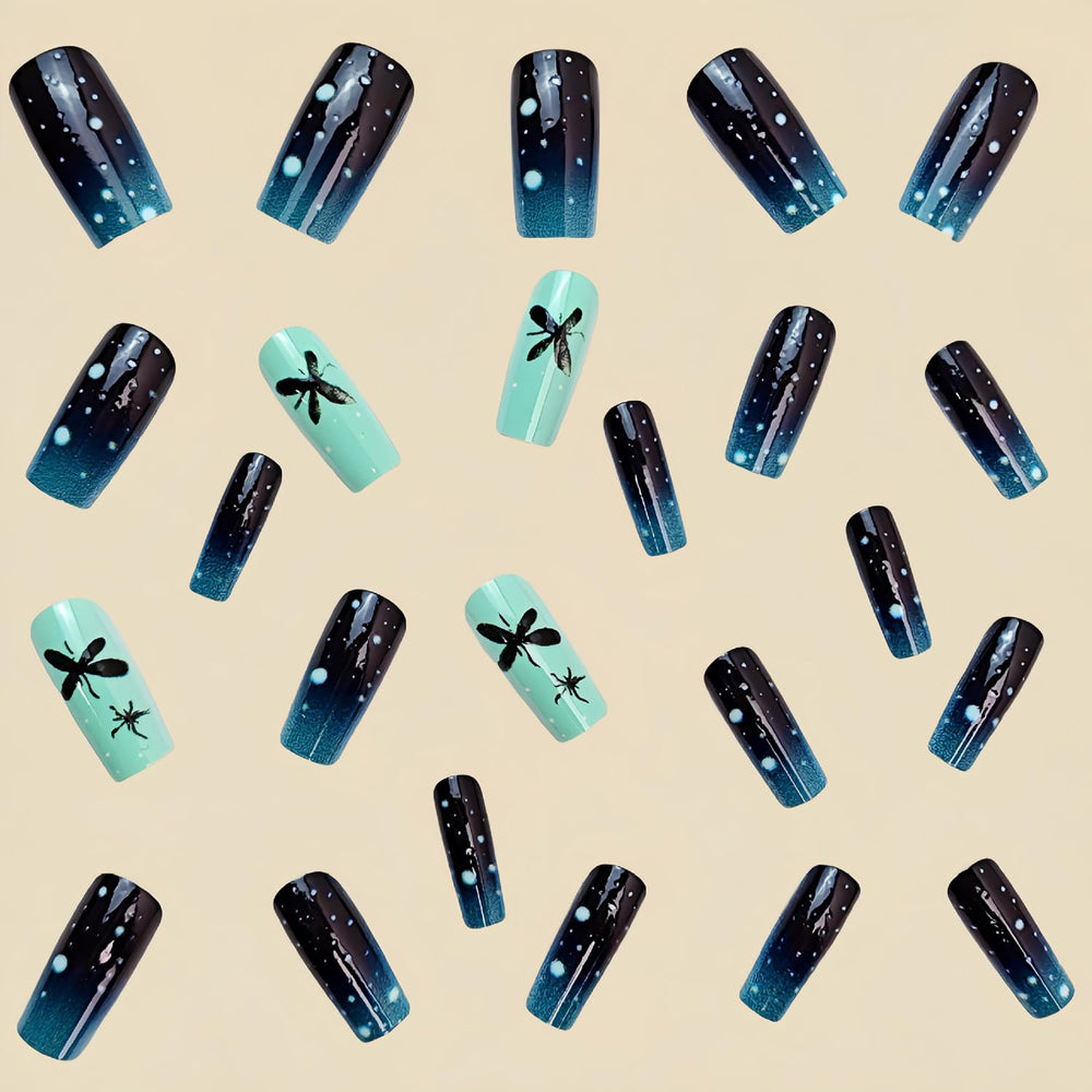 CJDLTS glossy coffin nail texture showing shine and smooth finish for camera-ready looks