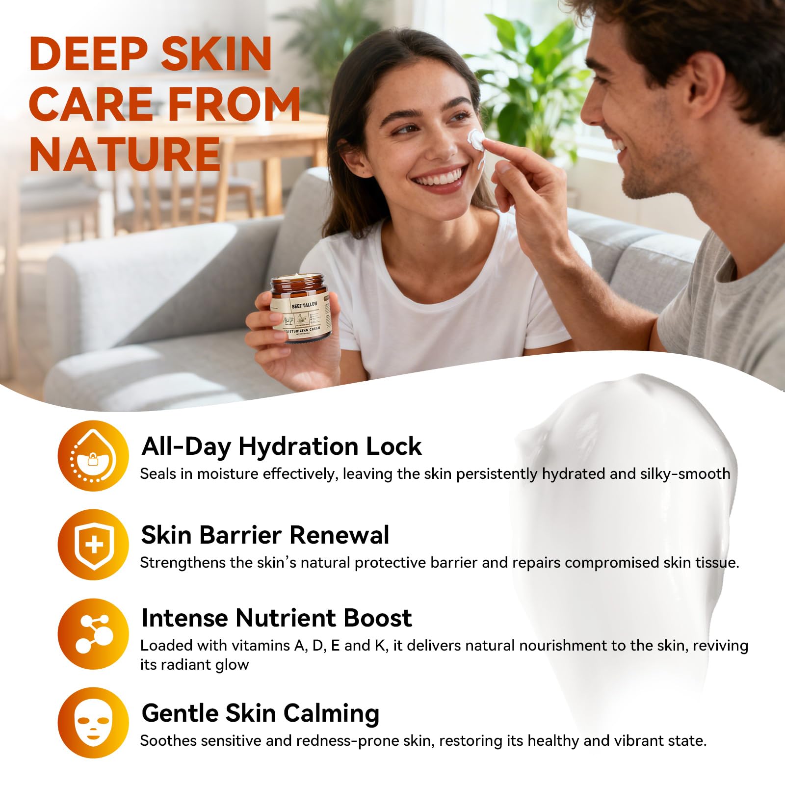 CKOWAJN balm applied to hand demonstrating hydration and quick blending benefit