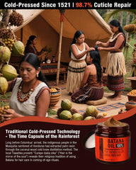 CKOWAJN Batana oil applied in hand demonstrating easy spread and nourishment