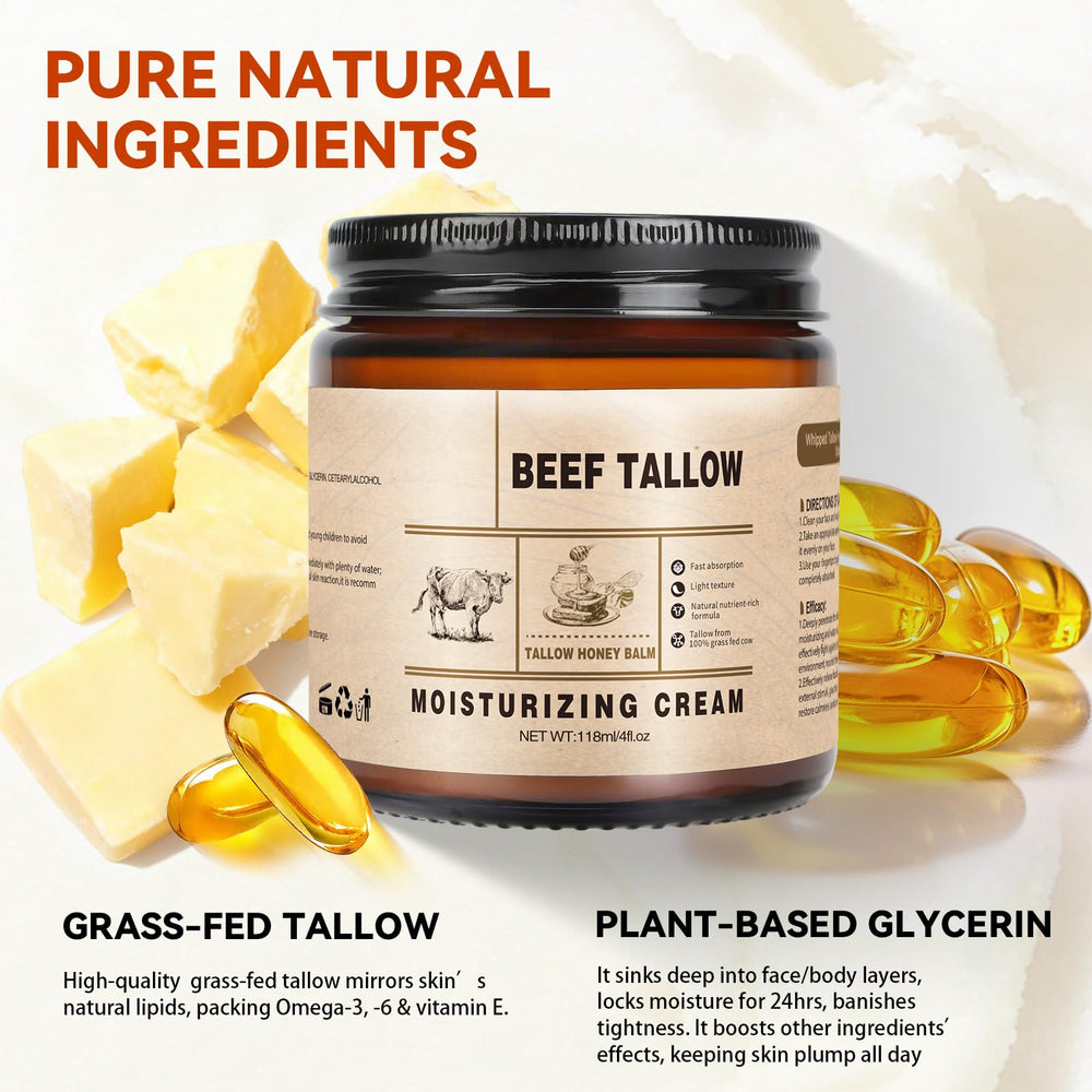 CKOWAJN whipped tallow close-up revealing smooth texture for quick absorption