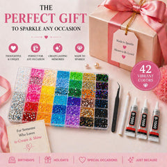 ClaBead gems used in nail art application, enabling salon-style results