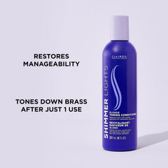 Clairol Professional creamy purple conditioner close-up for even toning