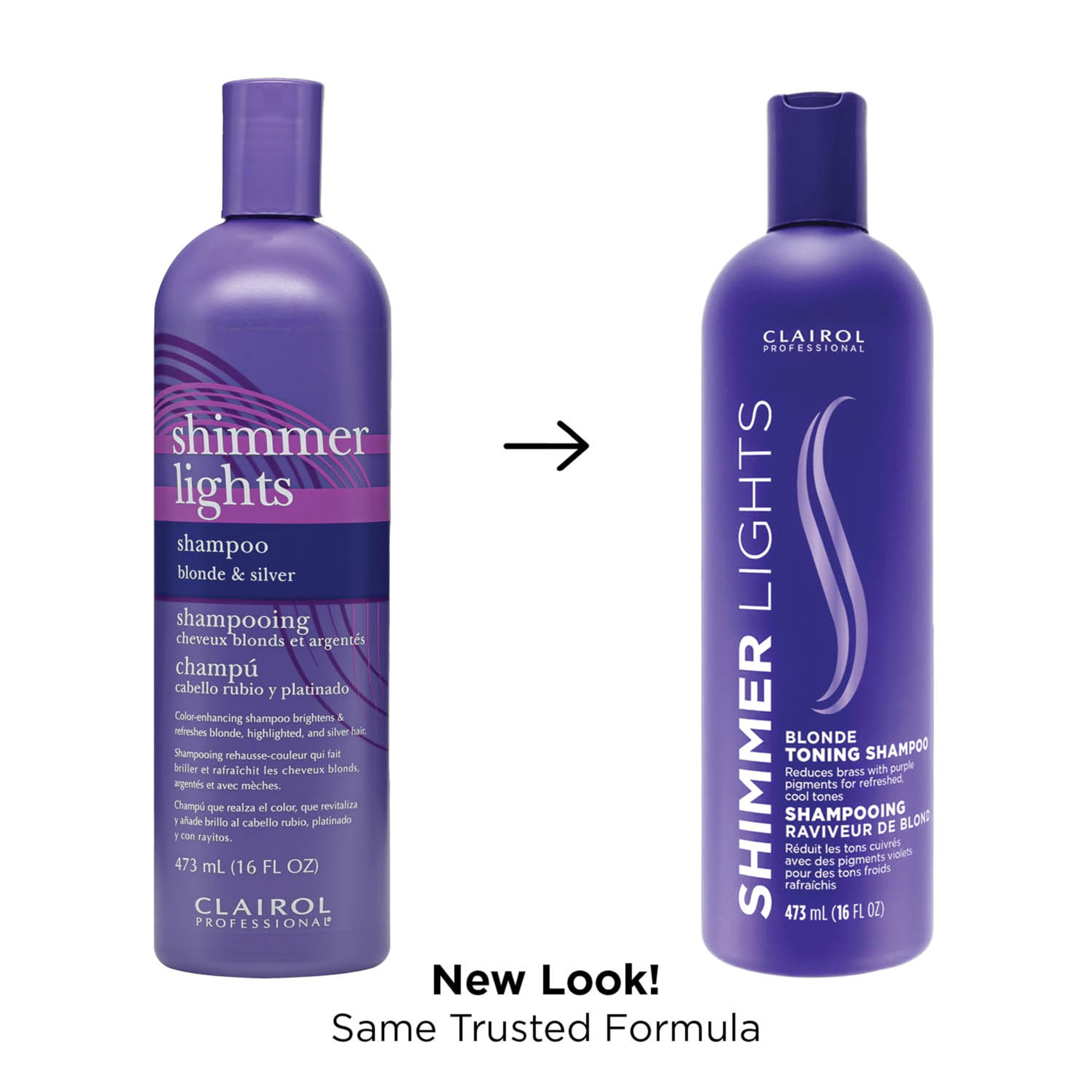 Clairol Professional shampoo being poured to show lathering action