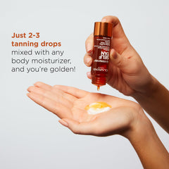 CLARINS applied on forearm showing even blending and streak-free finish
