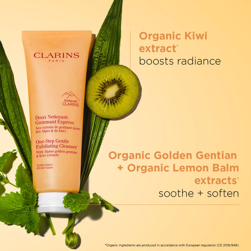 Clarins cleanser lather on hand demonstrating effective makeup removal and easy rinse